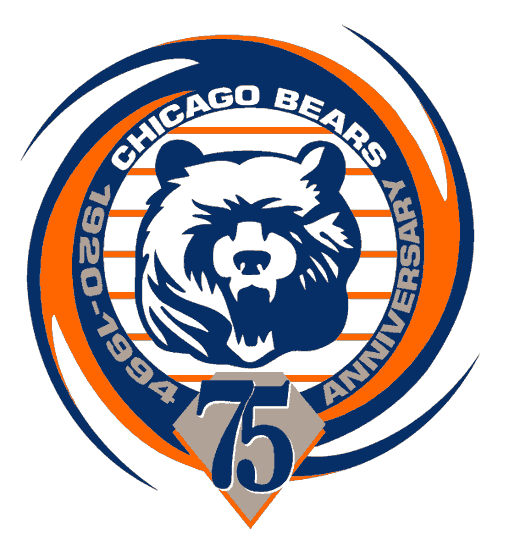 Chicago Bears 1994 Anniversary Logo cricut iron on